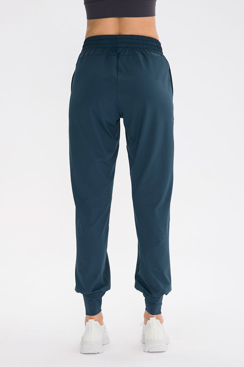 Tapered Jogger Pant with Drawstring by bornfocus