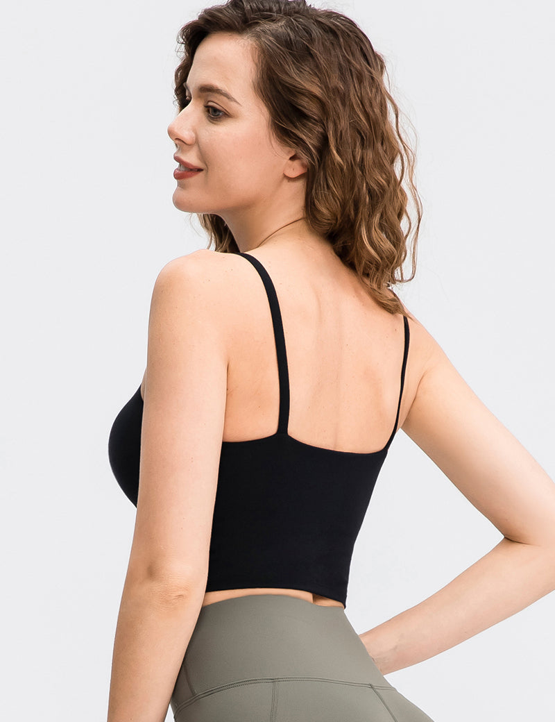 Spaghetti Strap Longline Camisole by bornfocus