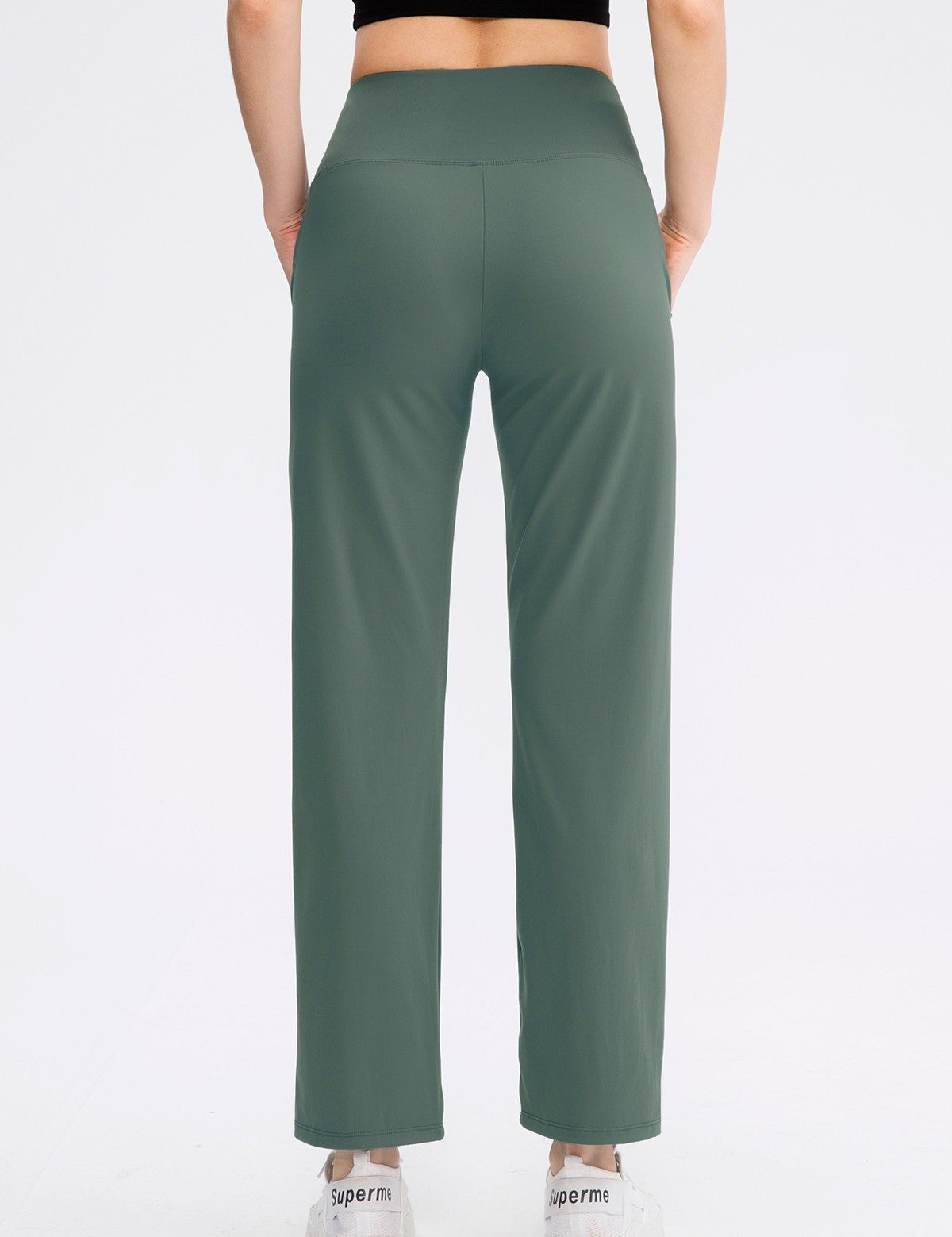 High-Rise Wide Leg Pants by bornfocus