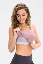 Longline Crop Tops Built in Bra by bornfocus