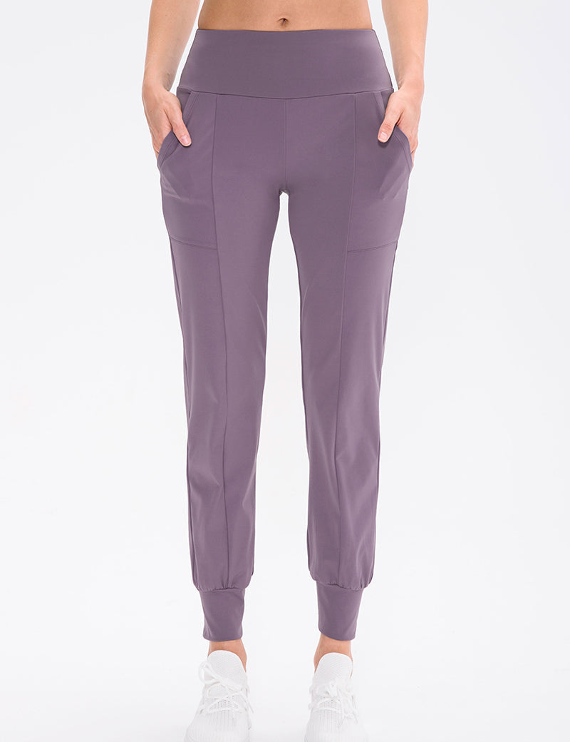 High-Waist Tapered Jogger by bornfocus