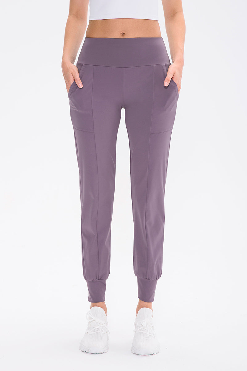 High-Waist Tapered Jogger by bornfocus