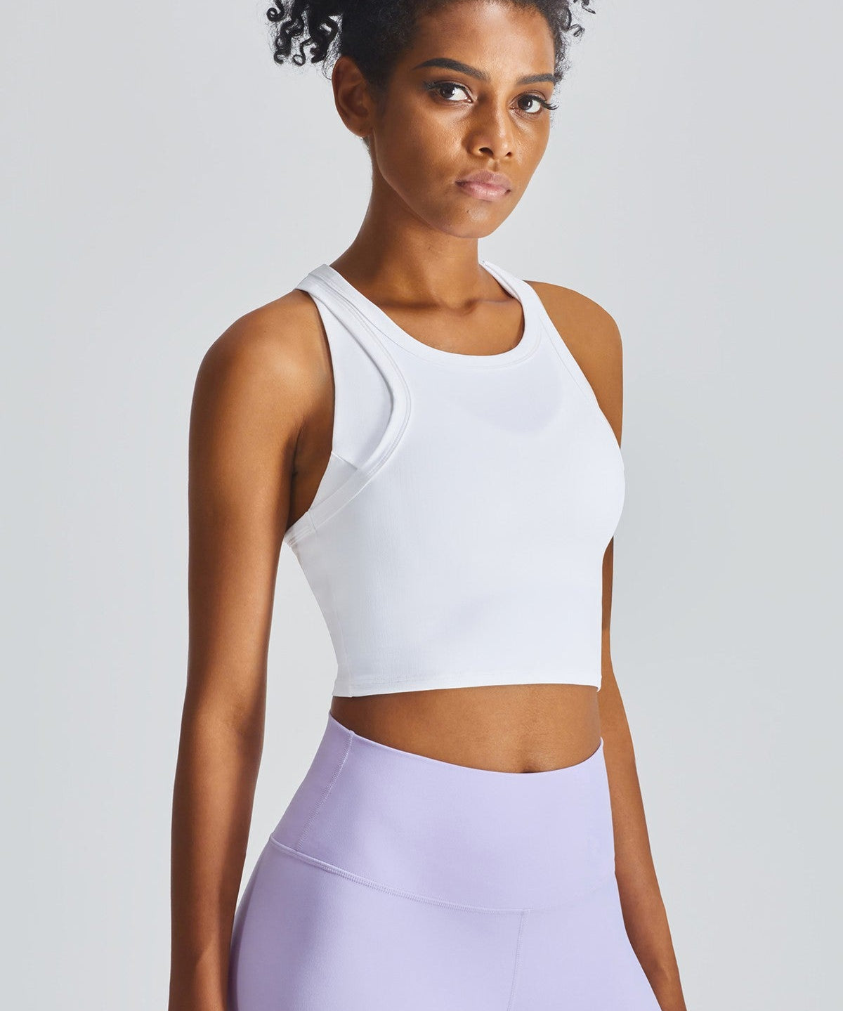 Cropped Racerback Tank Tops by bornfocus