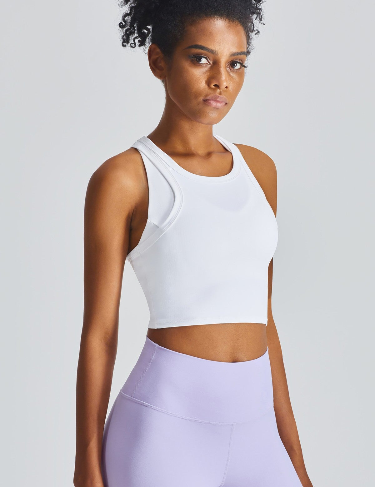 Cropped Racerback Tank Tops by bornfocus