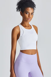 Cropped Racerback Tank Tops by bornfocus