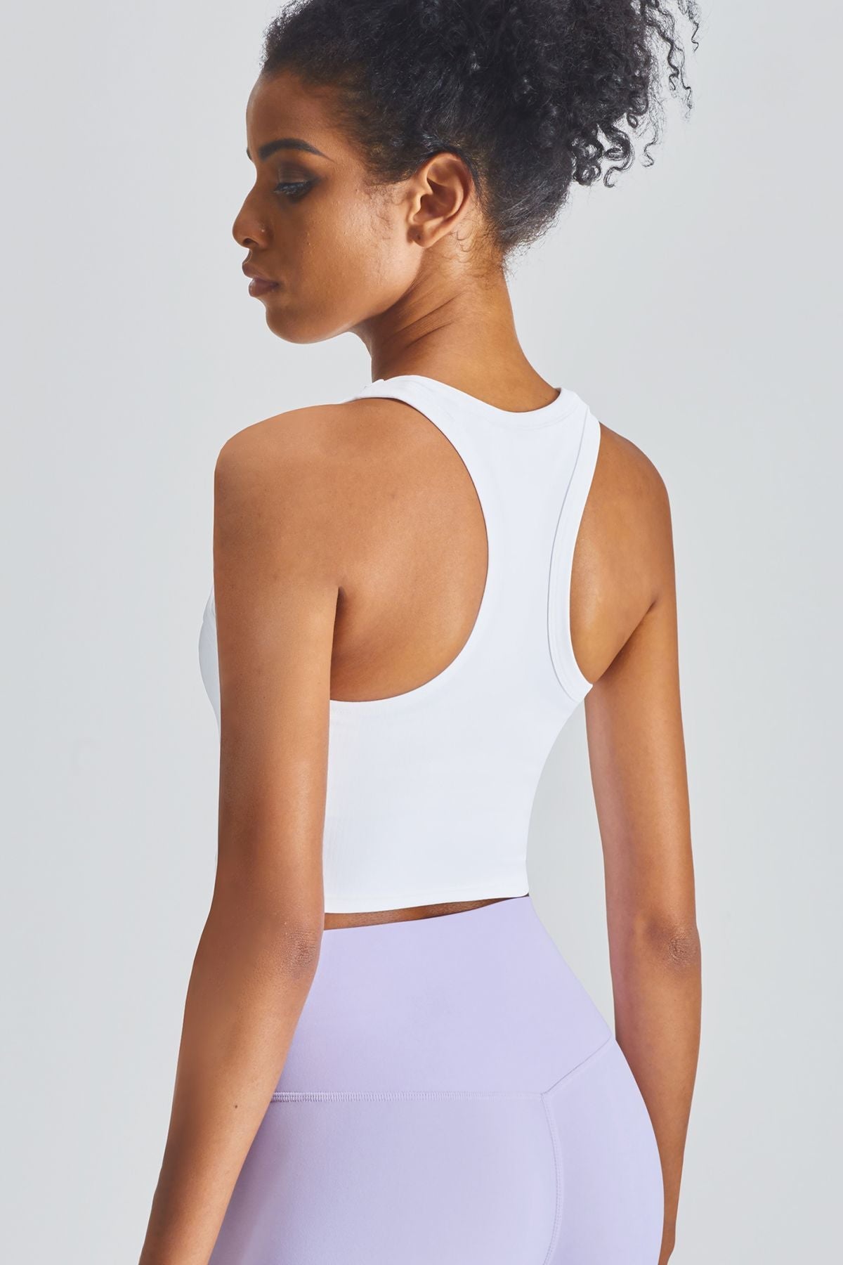 Cropped Racerback Tank Tops by bornfocus