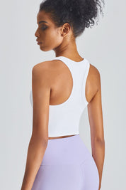 Cropped Racerback Tank Tops by bornfocus