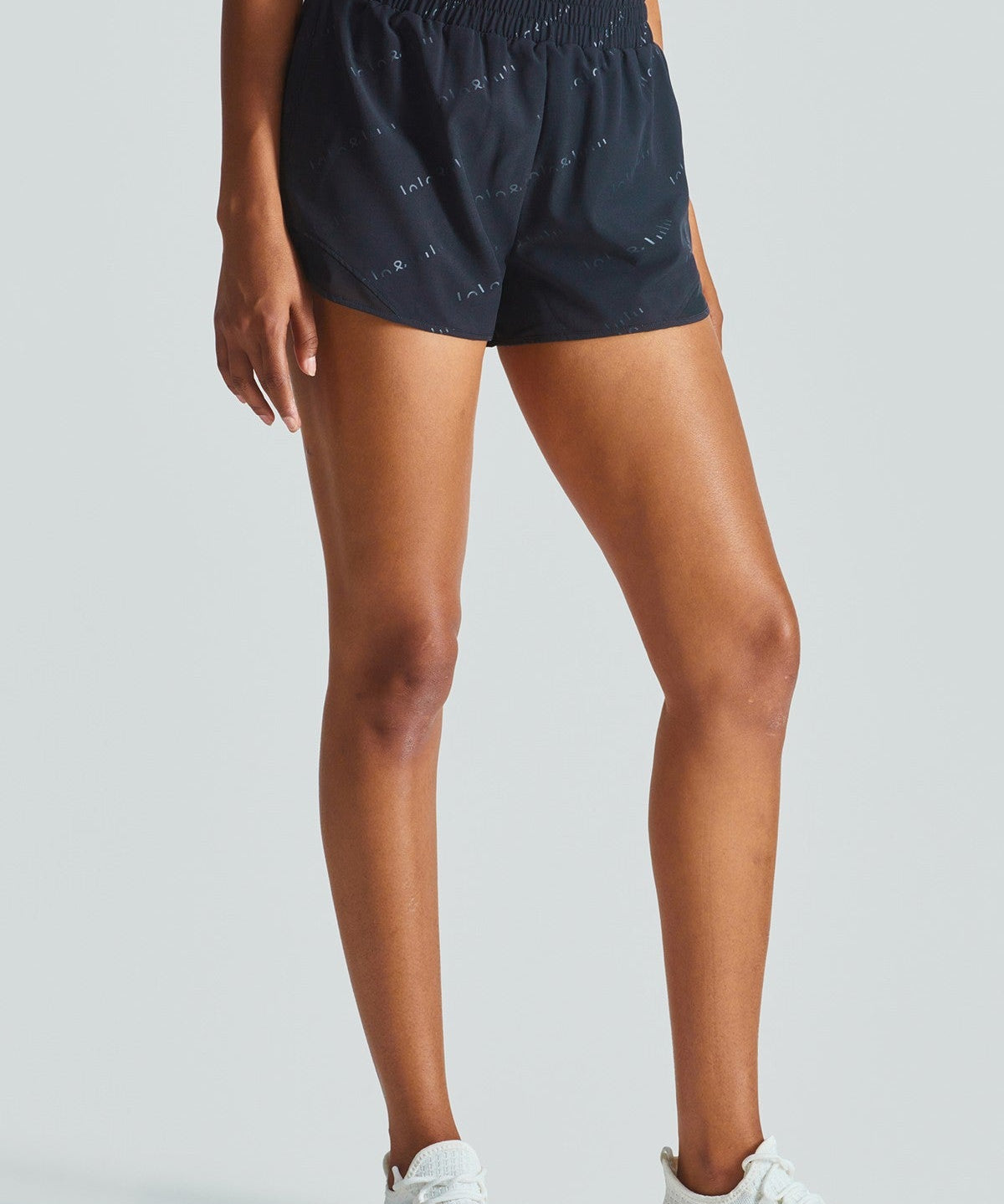 Letter Printed 2 in 1 Running Shorts by bornfocus