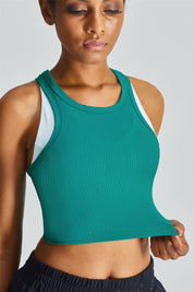 Cropped Racerback Tank Tops by bornfocus