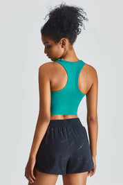 Cropped Racerback Tank Tops by bornfocus