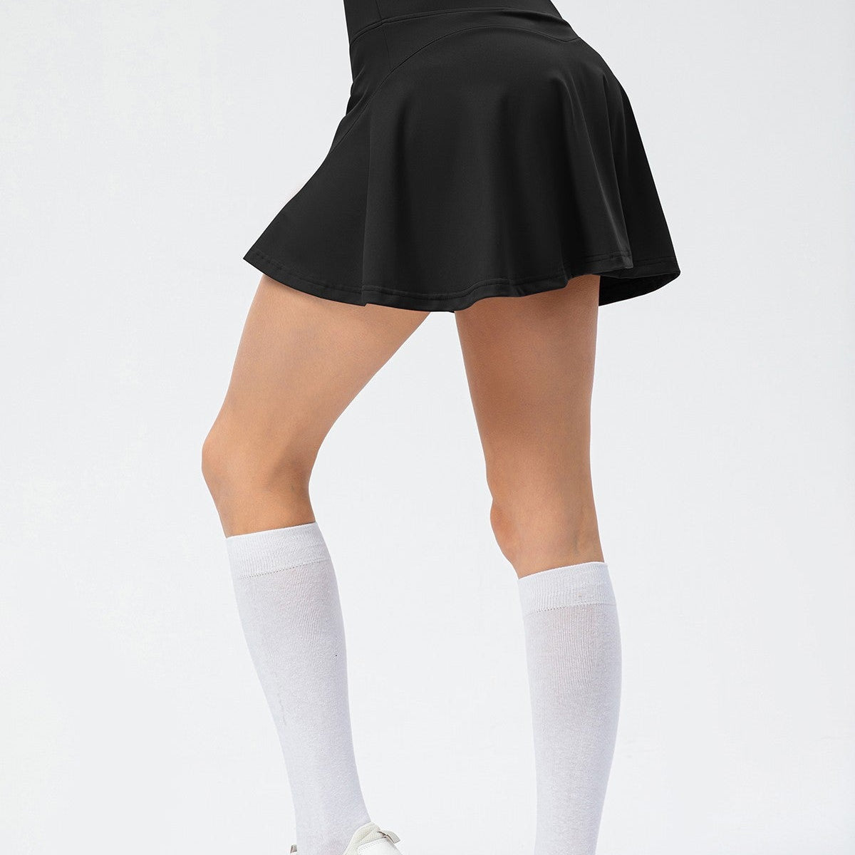 Pleated Tennis Skirts Built-in Short Liner by bornfocus