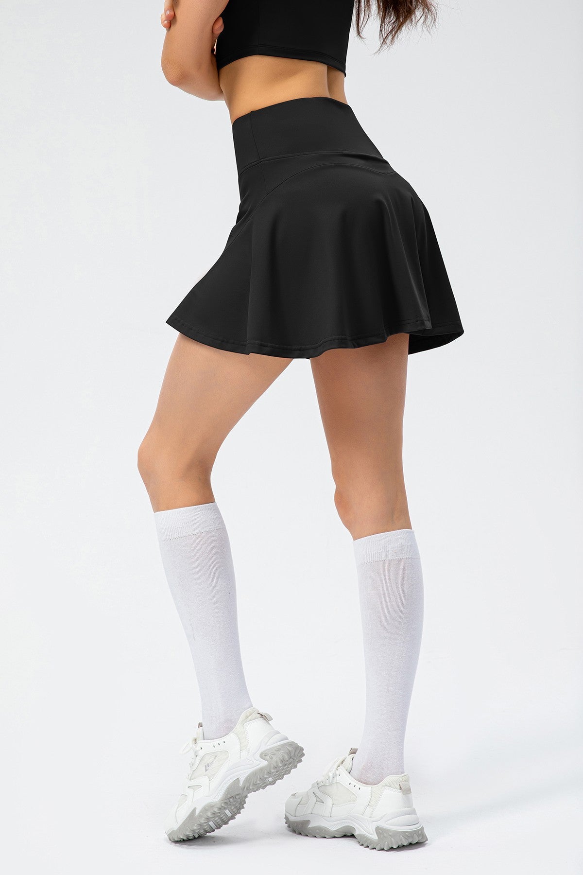 Pleated Tennis Skirts Built-in Short Liner by bornfocus