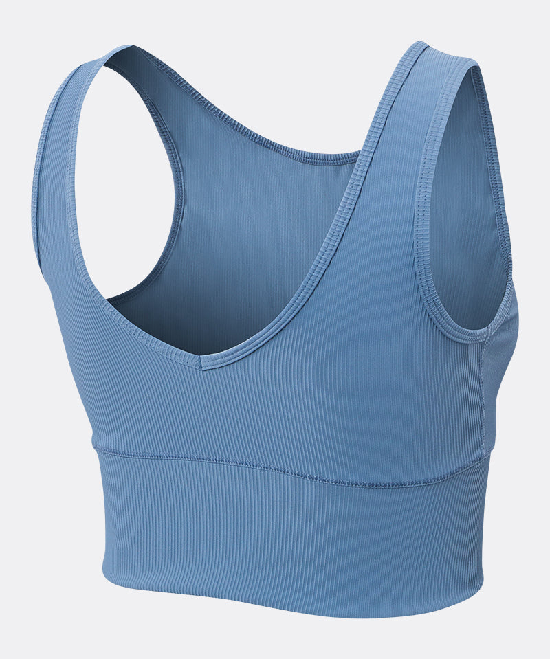 Ribbed Reversible Crop Tank Top by bornfocus