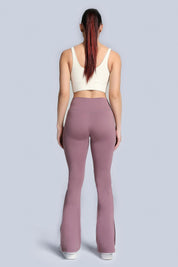 High Waist Crossover Bootcut Leggings by bornfocus