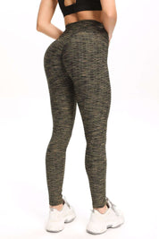 High Waisted Ruched Butt Lifting Leggings by bornfocus