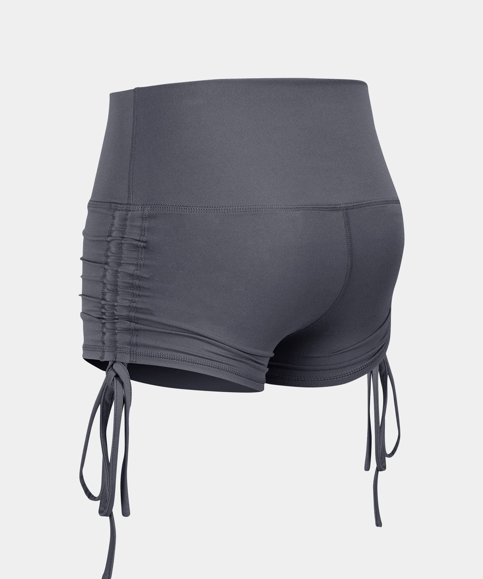 High-Rise Workout Shorts with Drawstring by bornfocus