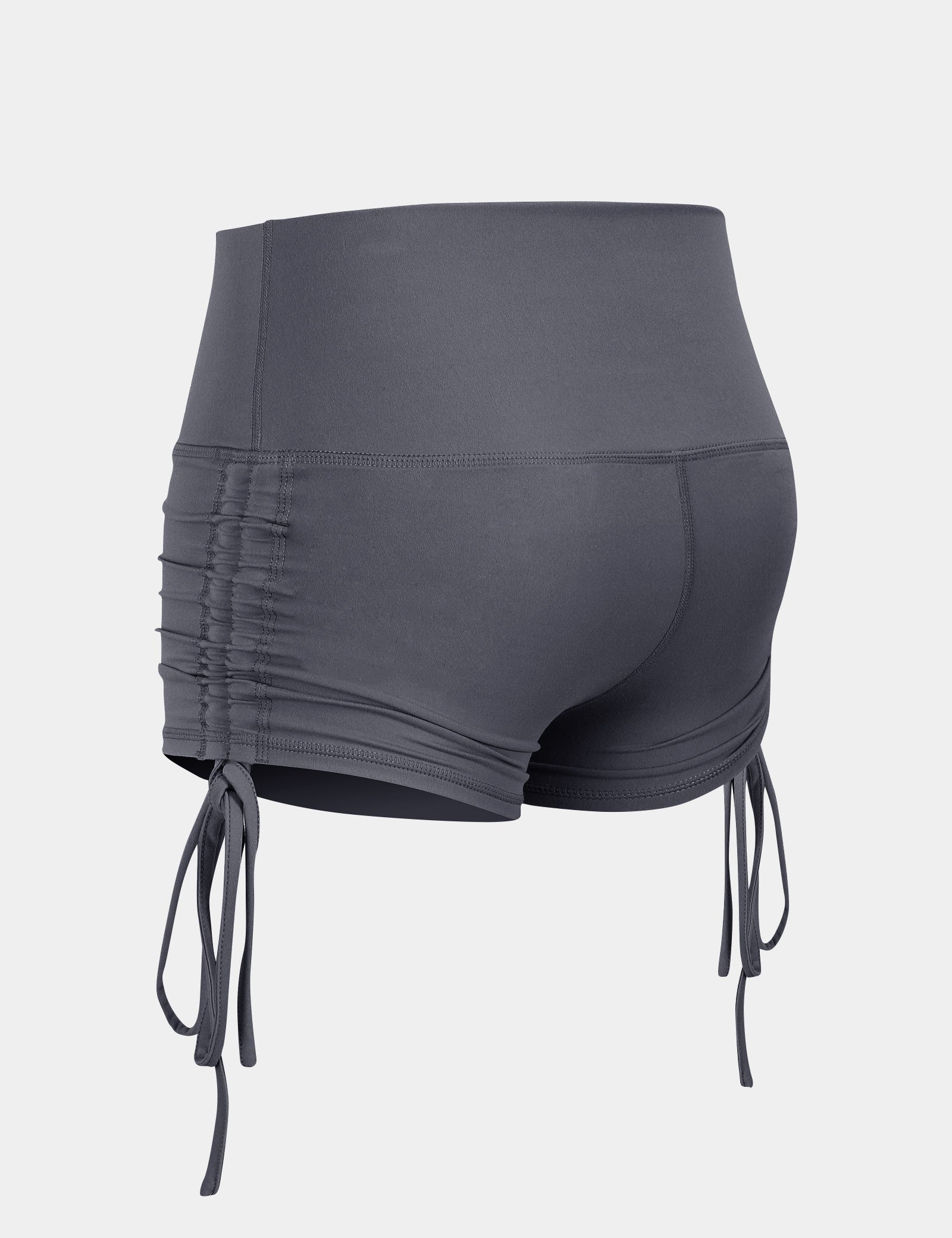 High-Rise Workout Shorts with Drawstring by bornfocus