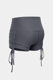 High-Rise Workout Shorts with Drawstring by bornfocus