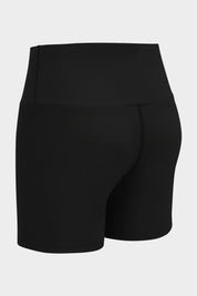 Ribbed High-Rise Seamless Shorts by bornfocus