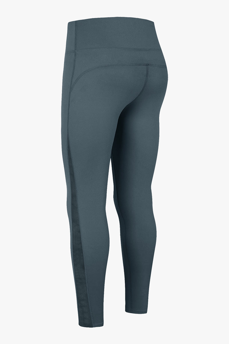 High Waist Workout Leggings with Mesh Inserts by bornfocus