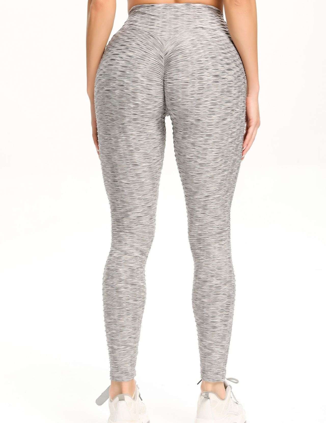 High Waisted Ruched Butt Lifting Leggings by bornfocus