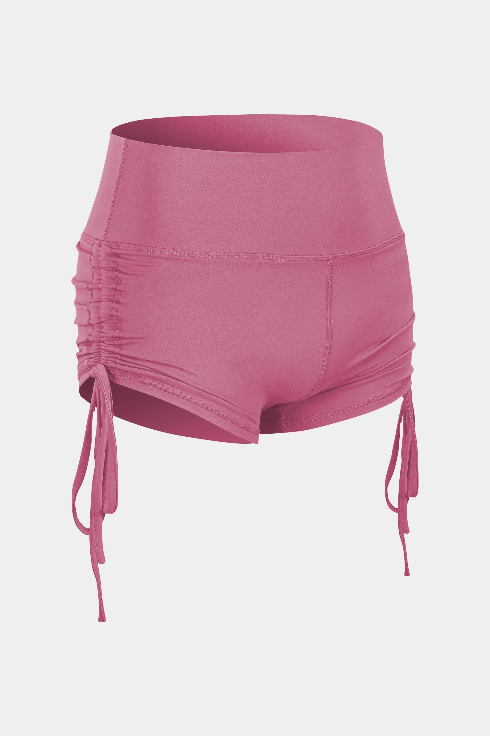 High-Rise Workout Shorts with Drawstring by bornfocus