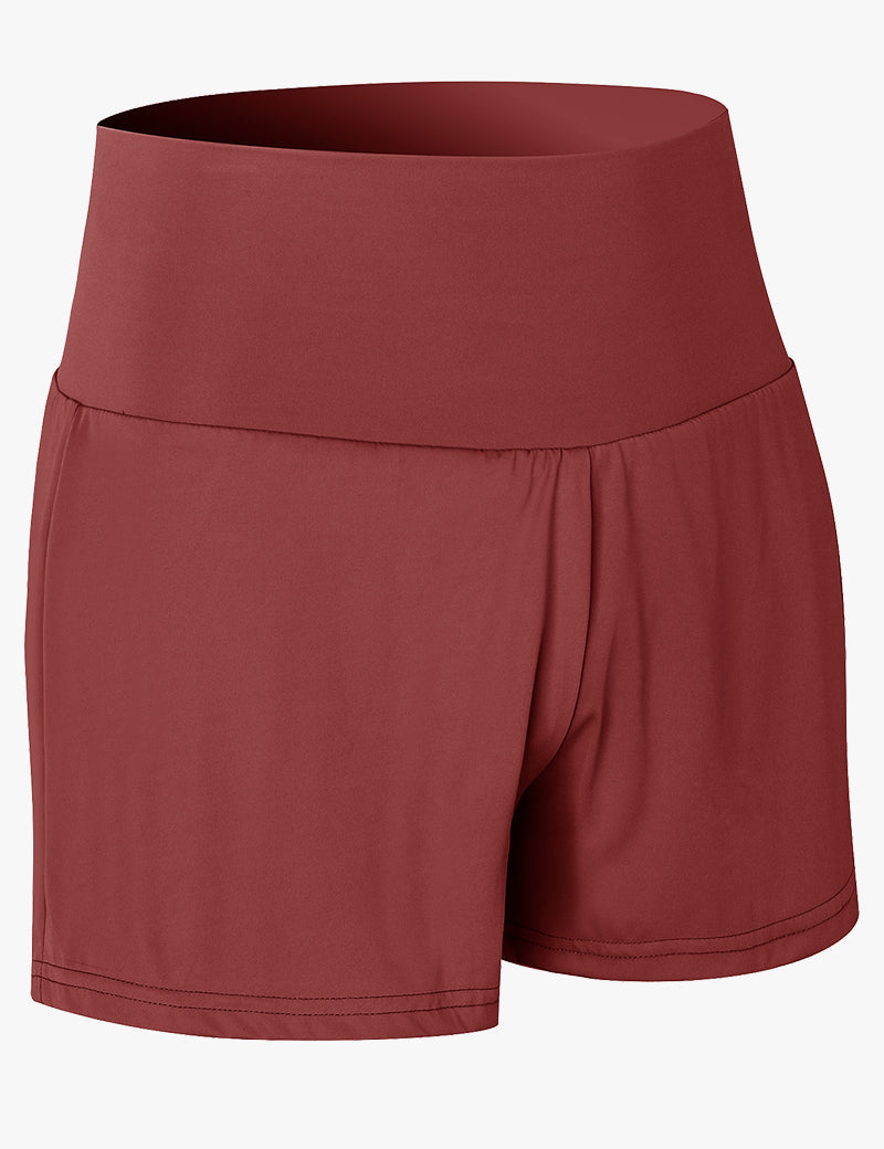 High-Rise Track Running Shorts by bornfocus