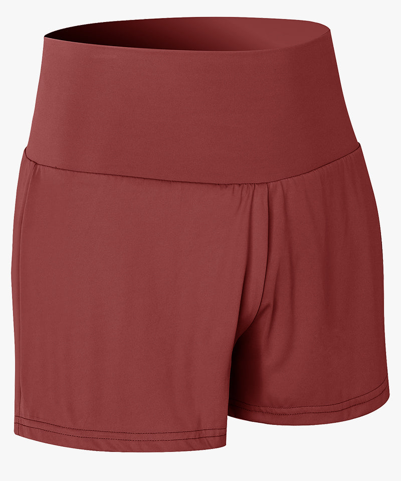 High-Rise Track Running Shorts by bornfocus