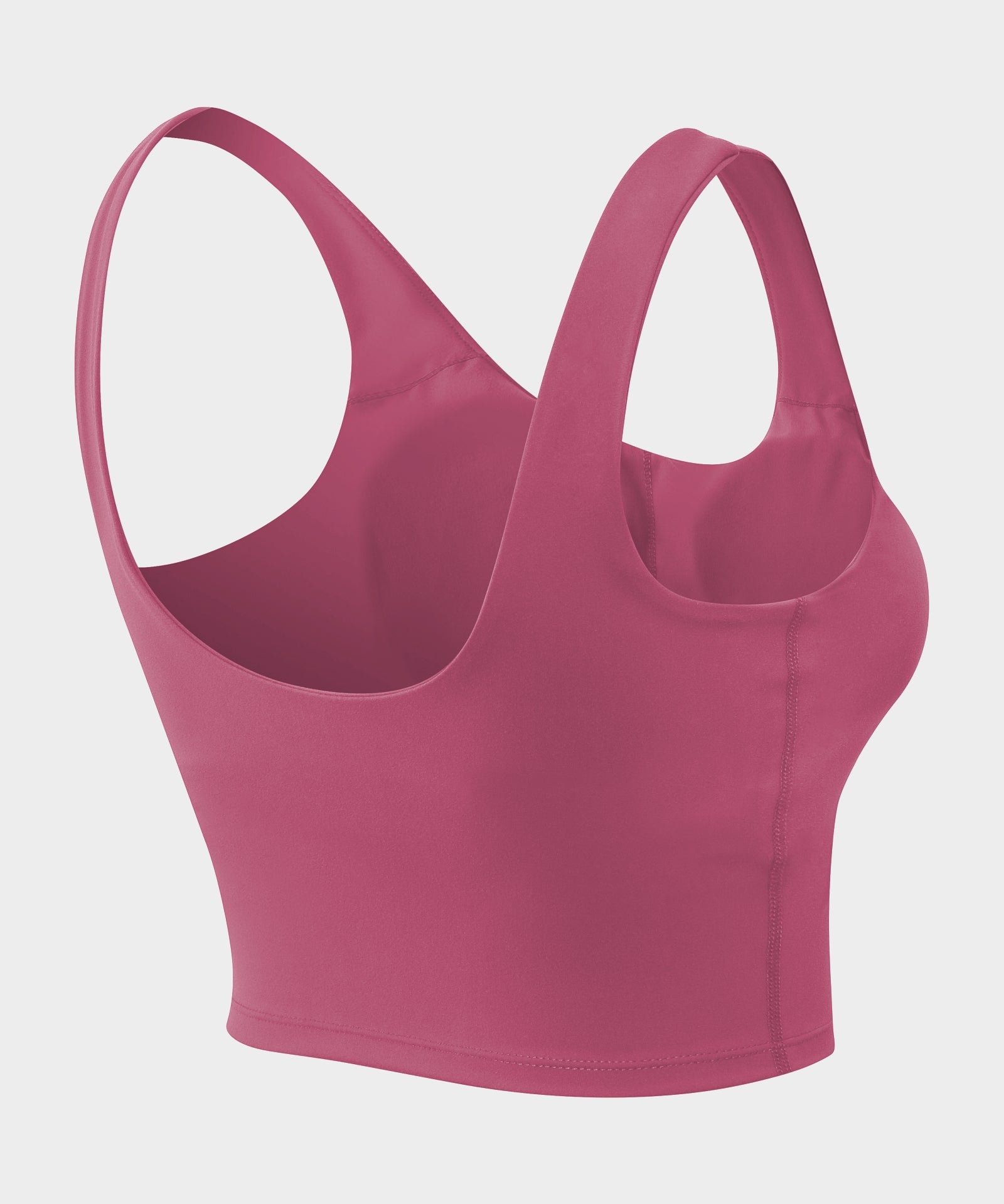 Longline Crop Tops Built in Bra by bornfocus