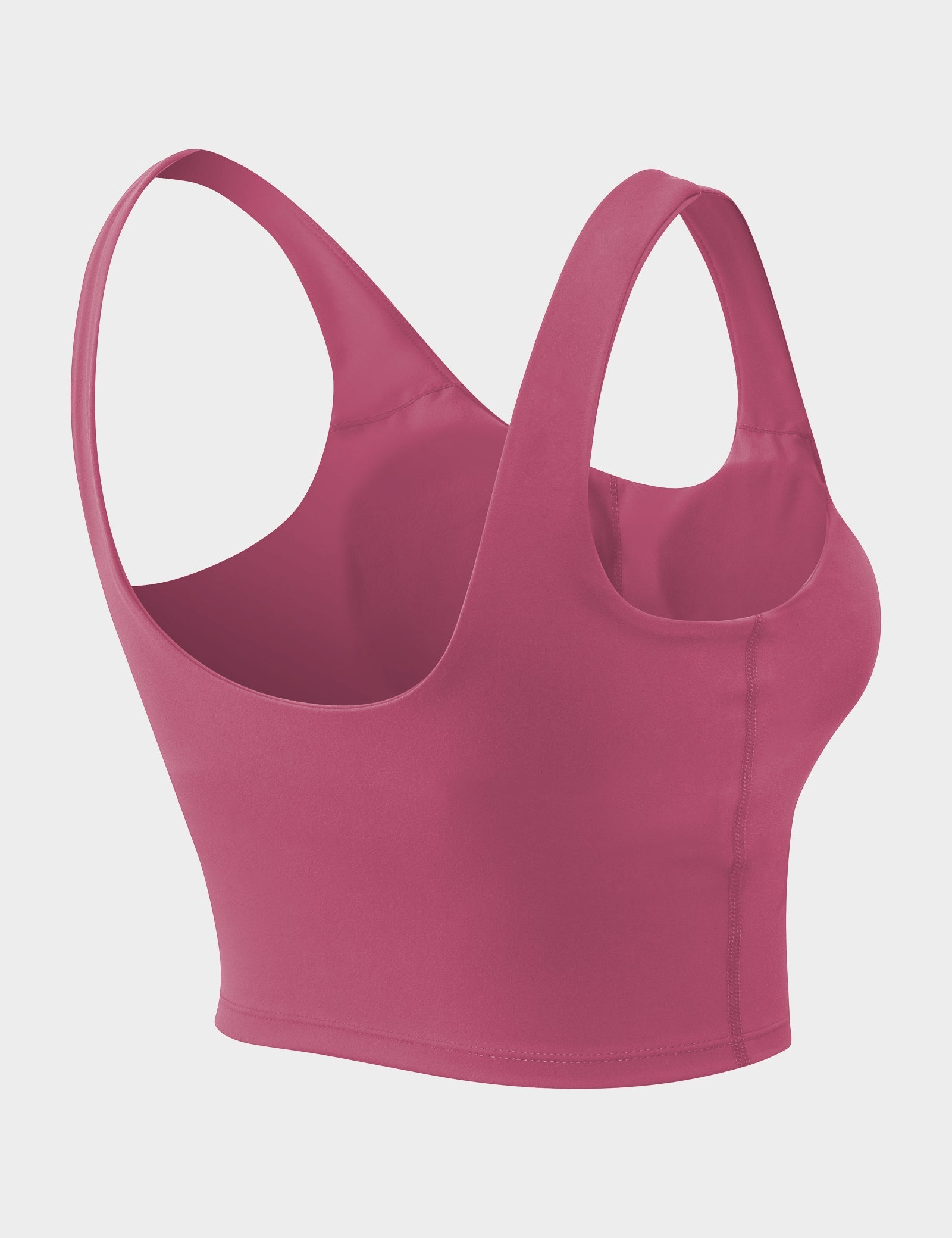 Longline Crop Tops Built in Bra by bornfocus