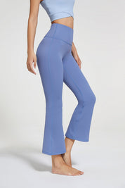 7/8 High-Rise Flared Leggings by bornfocus