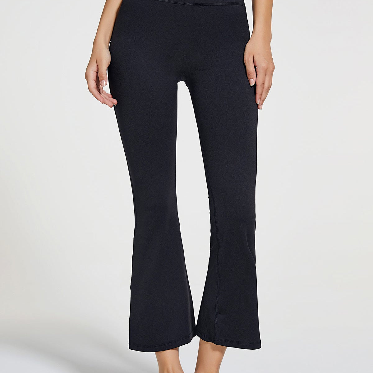 8 High-Rise Flared Leggings by bornfocus