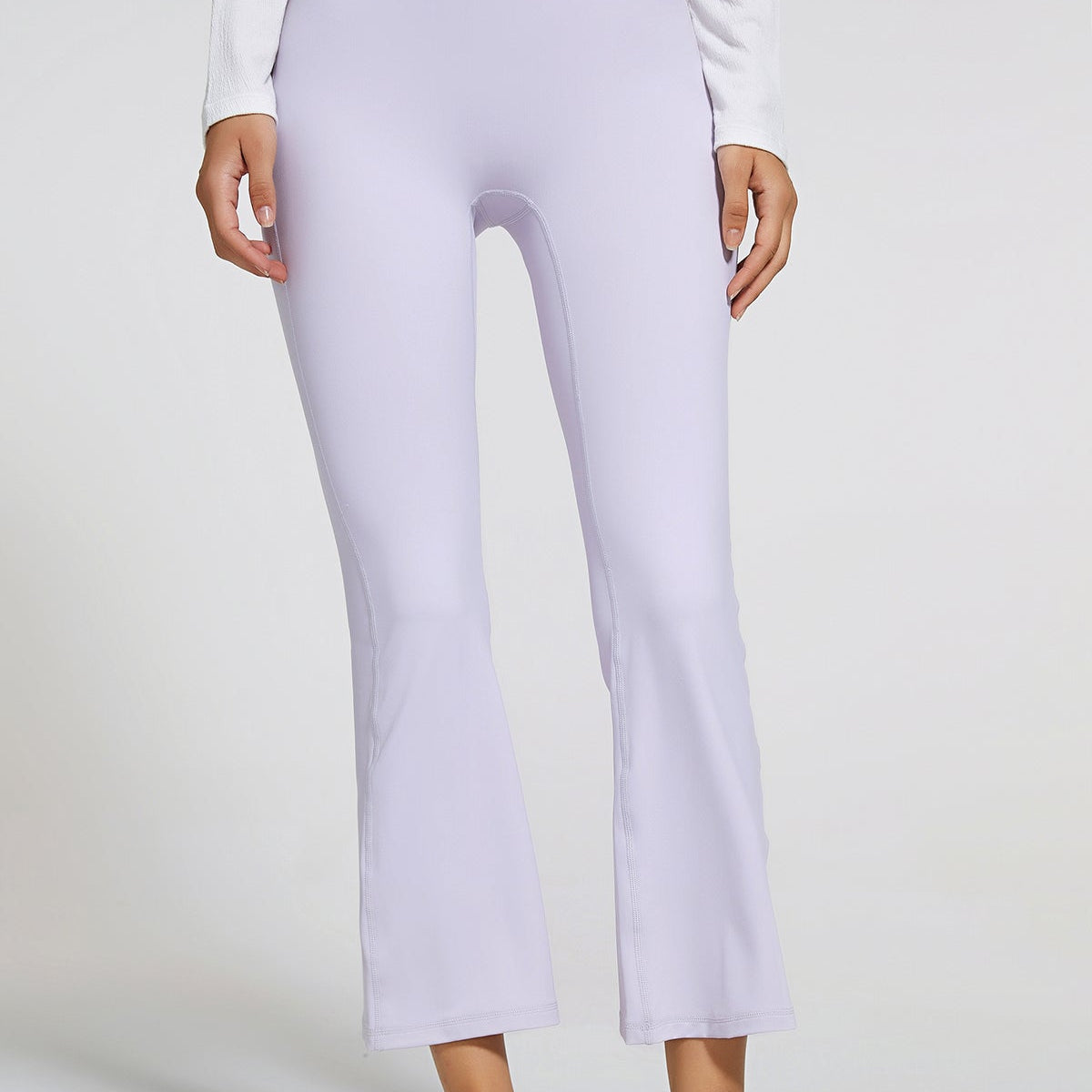8 High-Rise Flared Leggings by bornfocus