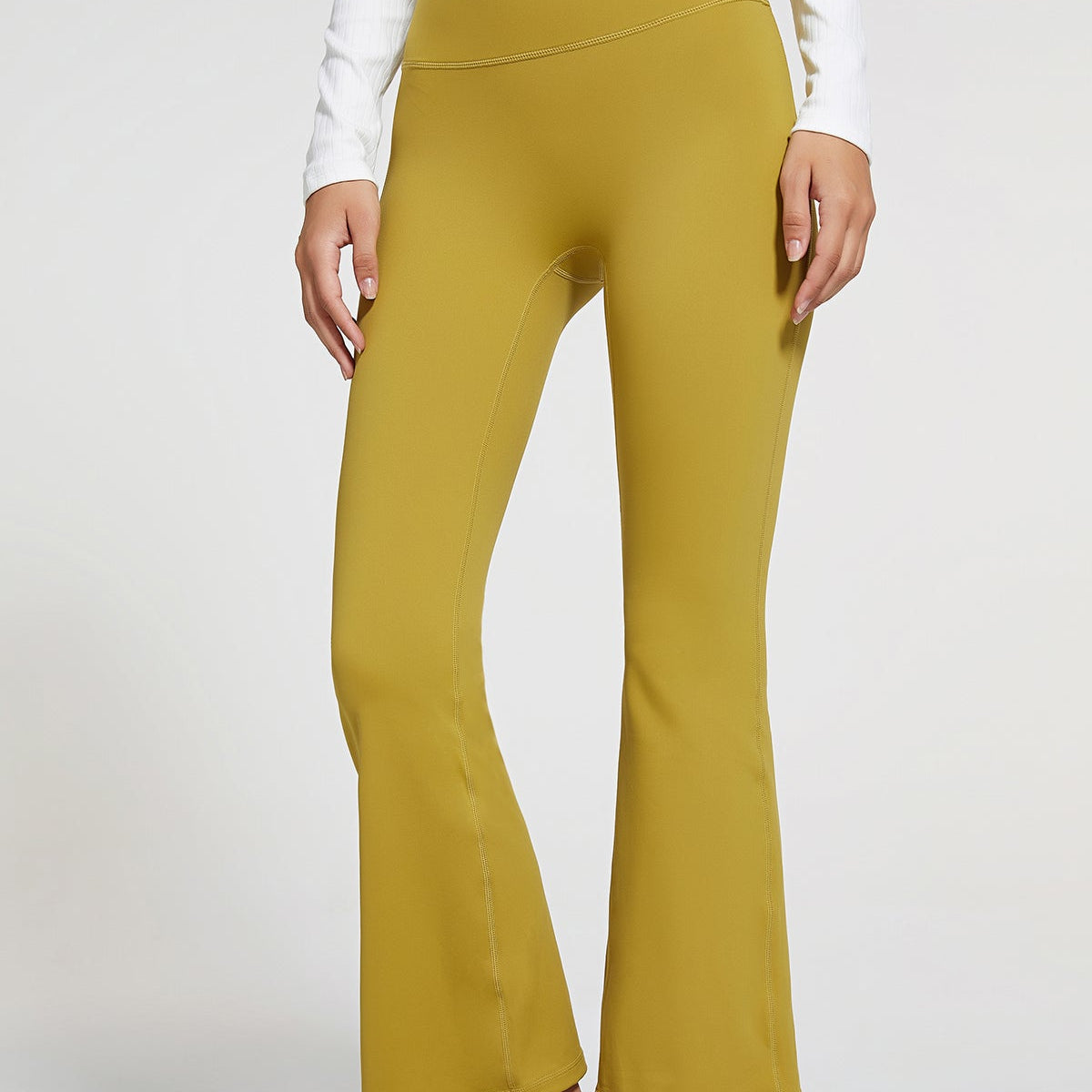 8 High-Rise Flared Leggings by bornfocus