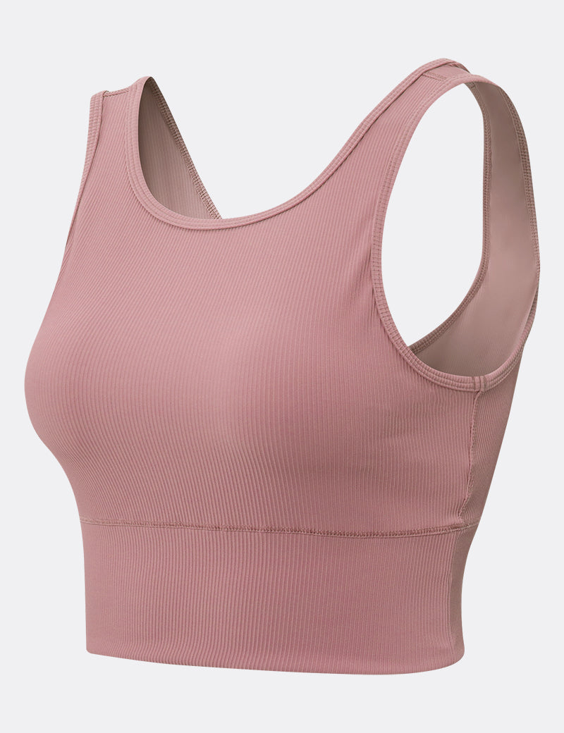 Ribbed Reversible Crop Tank Top by bornfocus