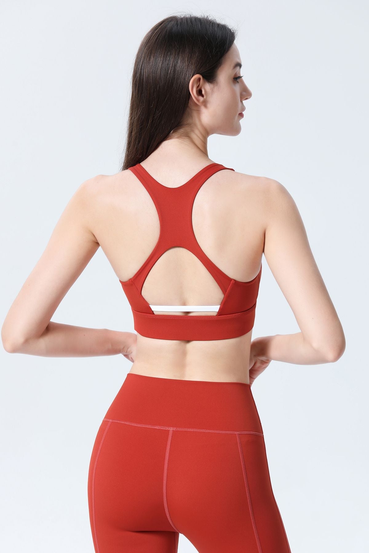 Racerback Back Cutout Bra Medium Support by bornfocus