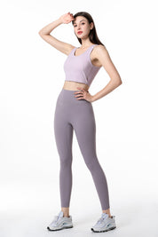 Cutout Cross Back Workout Leggings by bornfocus