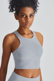 Cropped Racerback Tank Tops by bornfocus