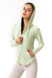 UPF 50+ UV Sun Protection Full-Zip Hooded by bornfocus