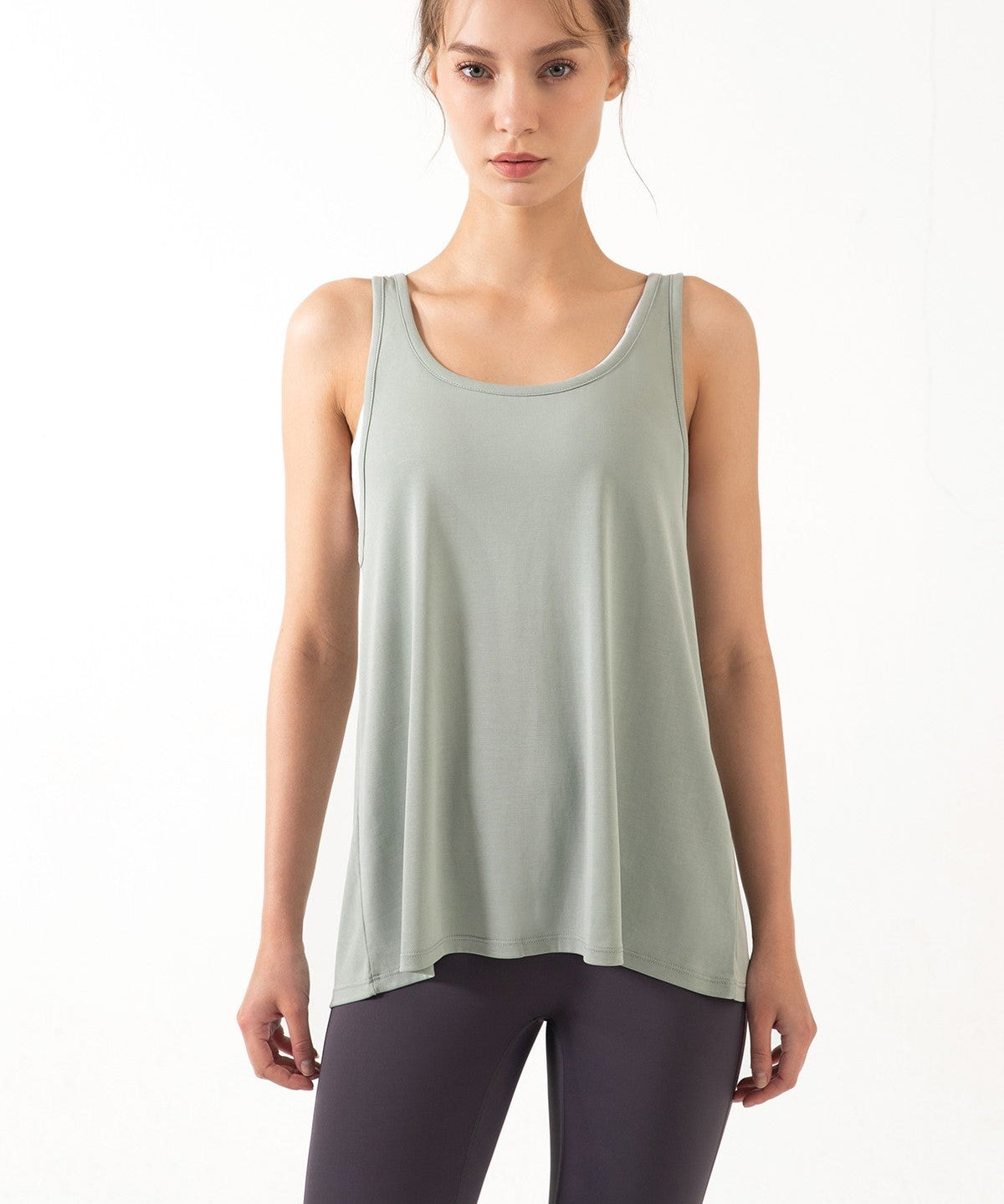 Open Back Sleeveless Tank Tops by bornfocus