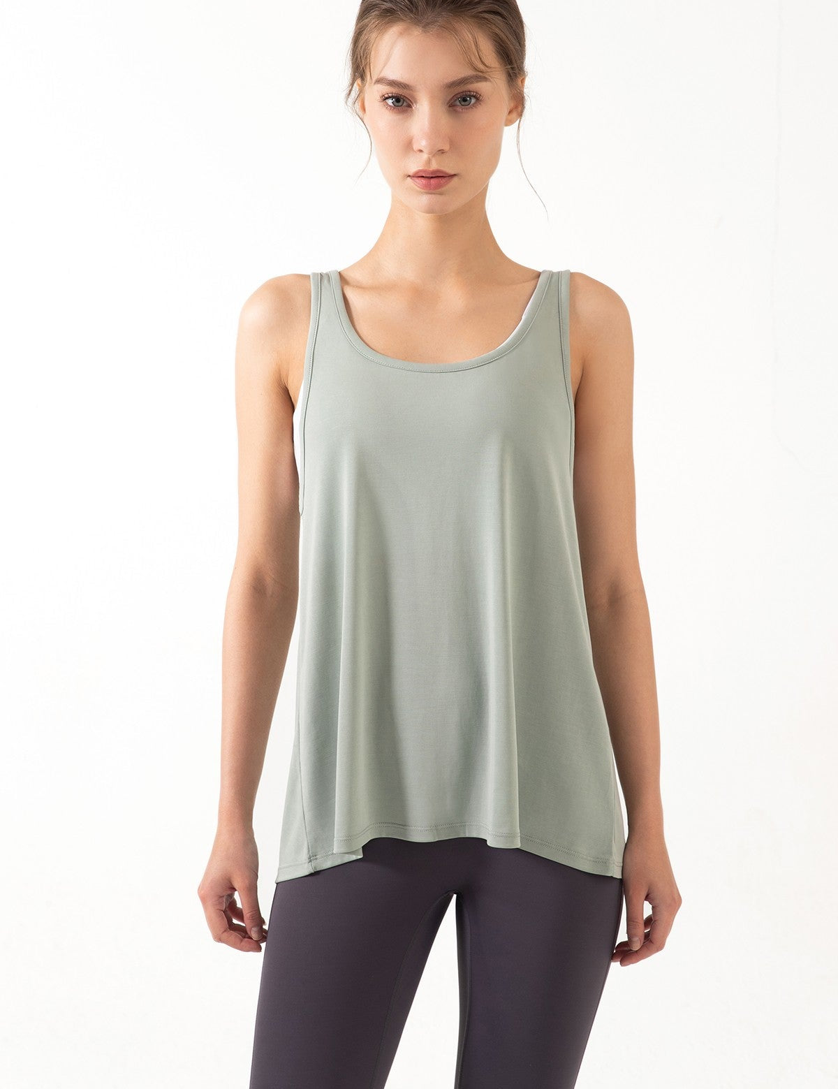 Open Back Sleeveless Tank Tops by bornfocus