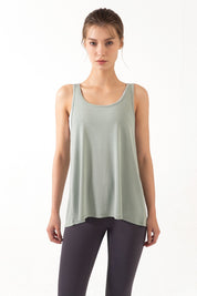 Open Back Sleeveless Tank Tops by bornfocus