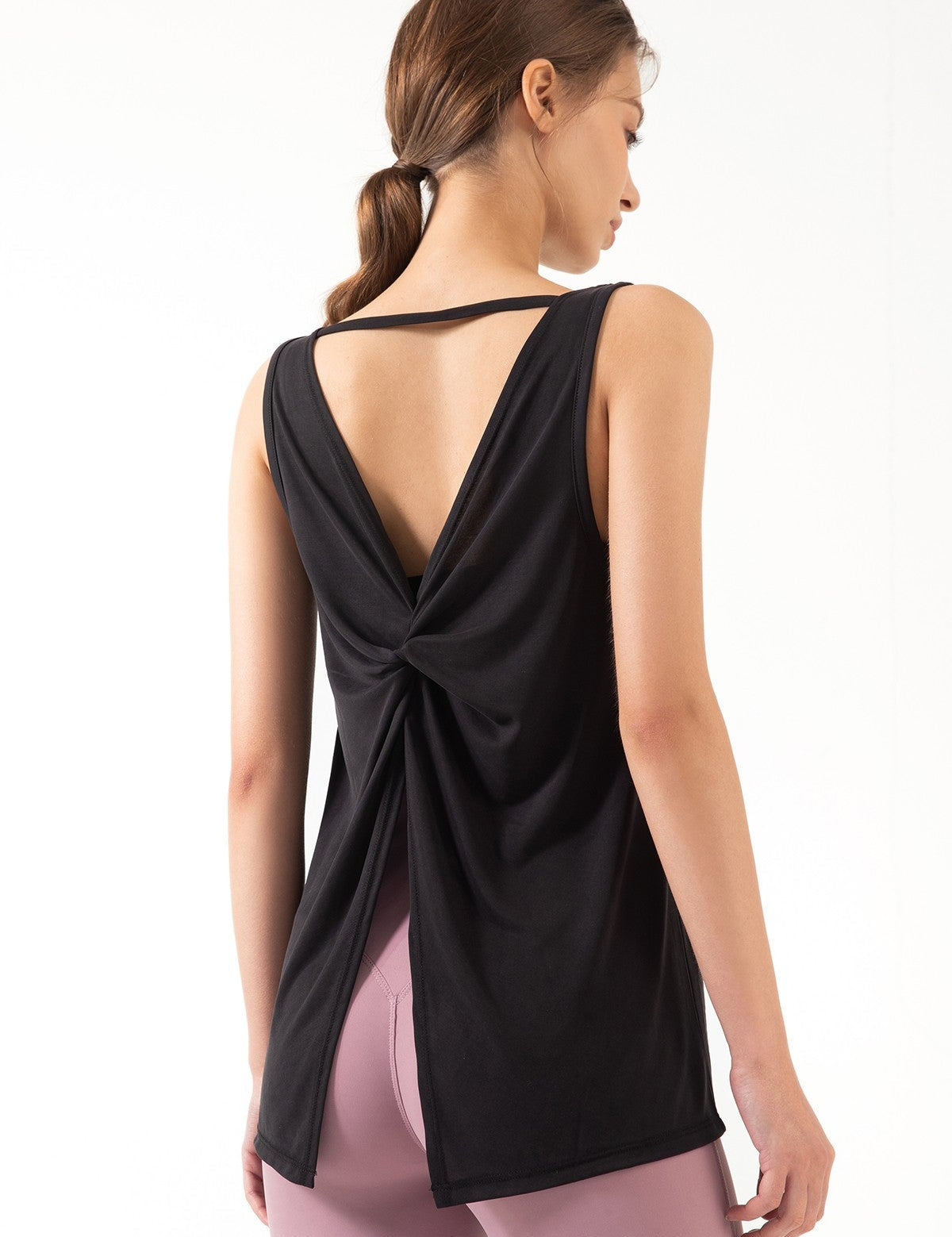 Open Back Sleeveless Tank Tops by bornfocus