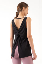 Open Back Sleeveless Tank Tops by bornfocus