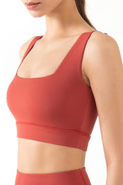 Wide Straps Bra Light Support by bornfocus