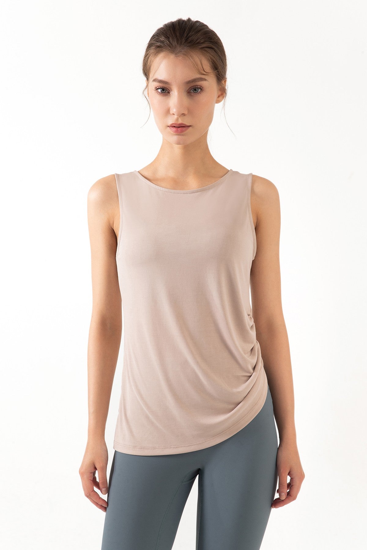 Reversible Wear Asymmetrical Hem Tank Tops by bornfocus