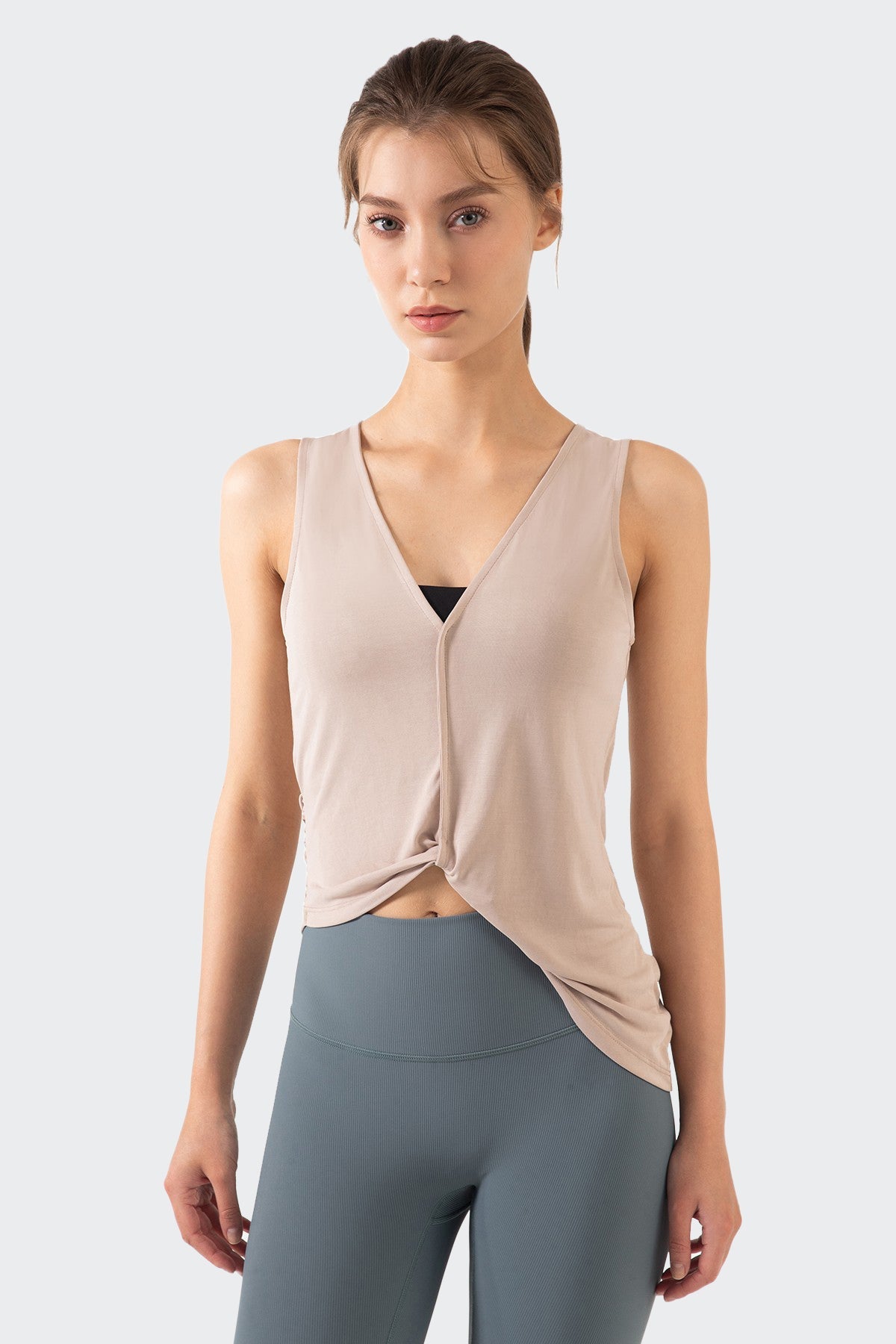 Reversible Wear Asymmetrical Hem Tank Tops by bornfocus