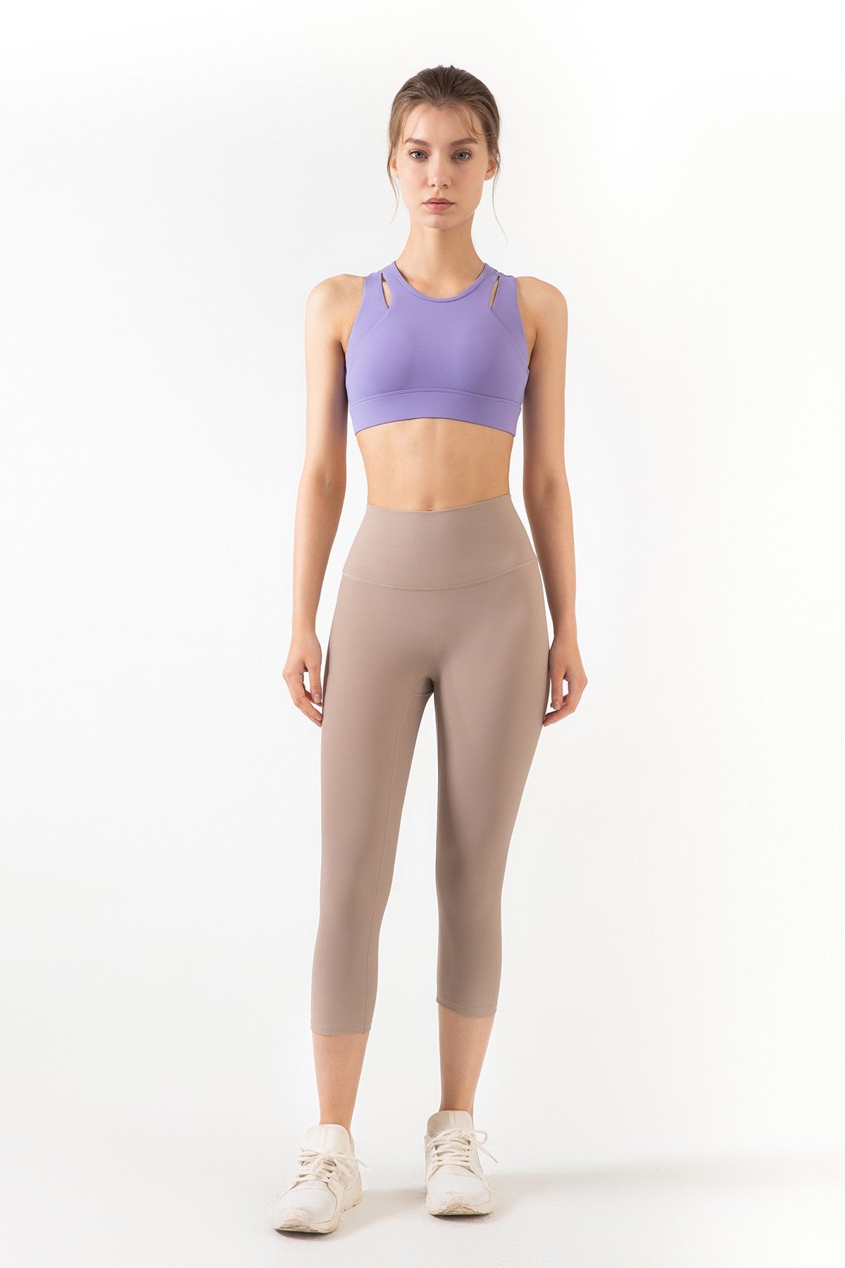 Ribbed Seamless Capri Leggings by bornfocus