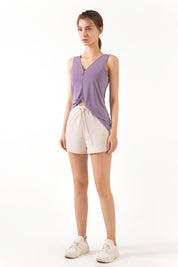 Reversible Wear Asymmetrical Hem Tank Tops by bornfocus