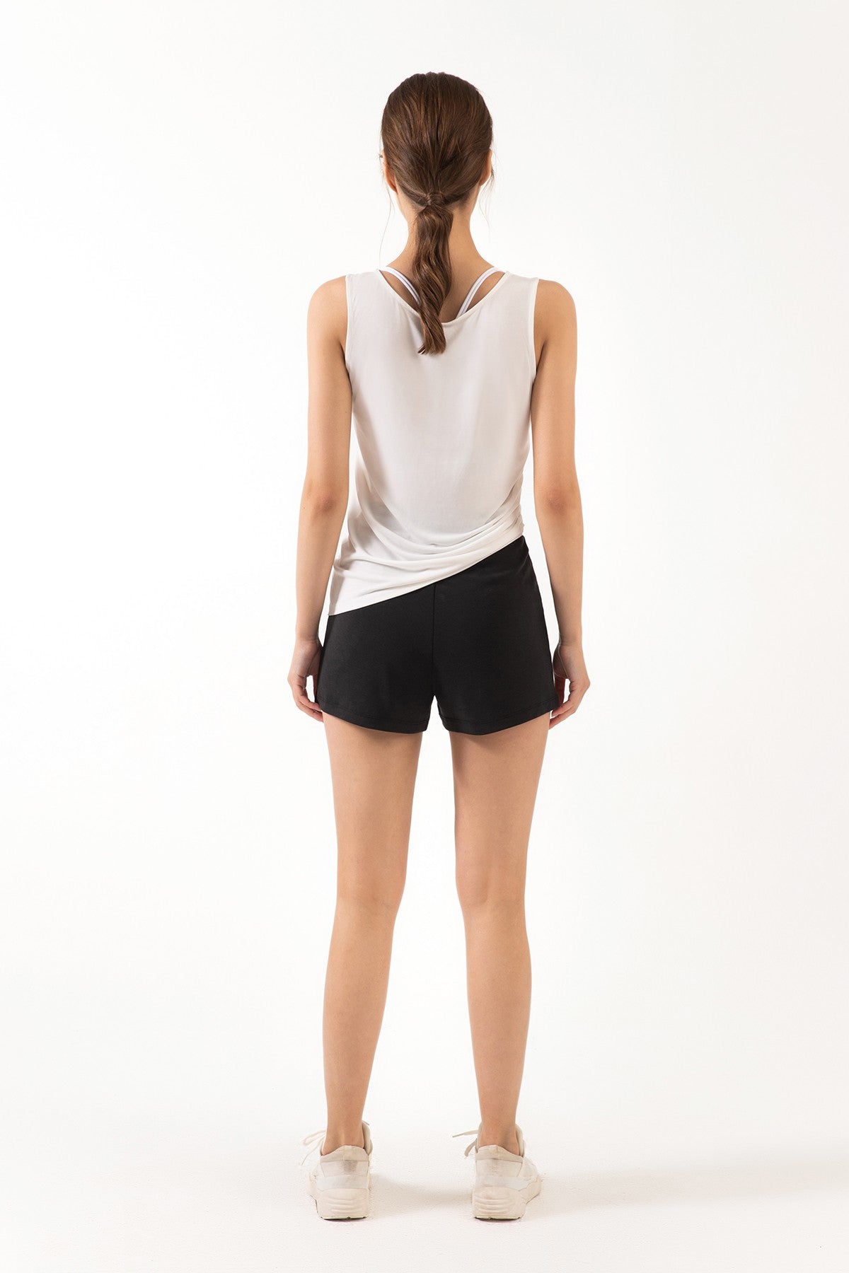 Reversible Wear Asymmetrical Hem Tank Tops by bornfocus